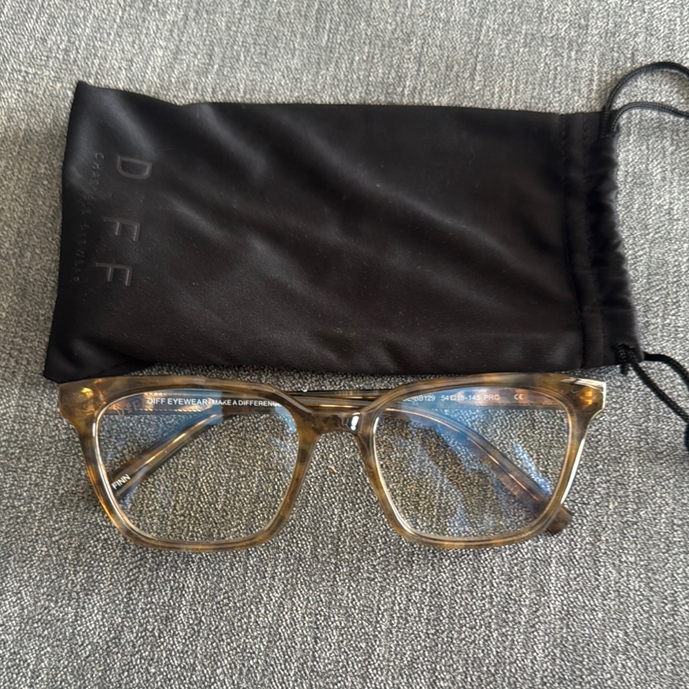 Women’s Diff Blue Blocking Eyeglasses - Finn